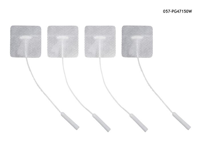 Pack de 4 Electrodos adhesivos gelificados para TENS y EMS. 50 x 50 mm