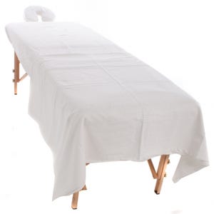 Set of protective sheets for massage tables