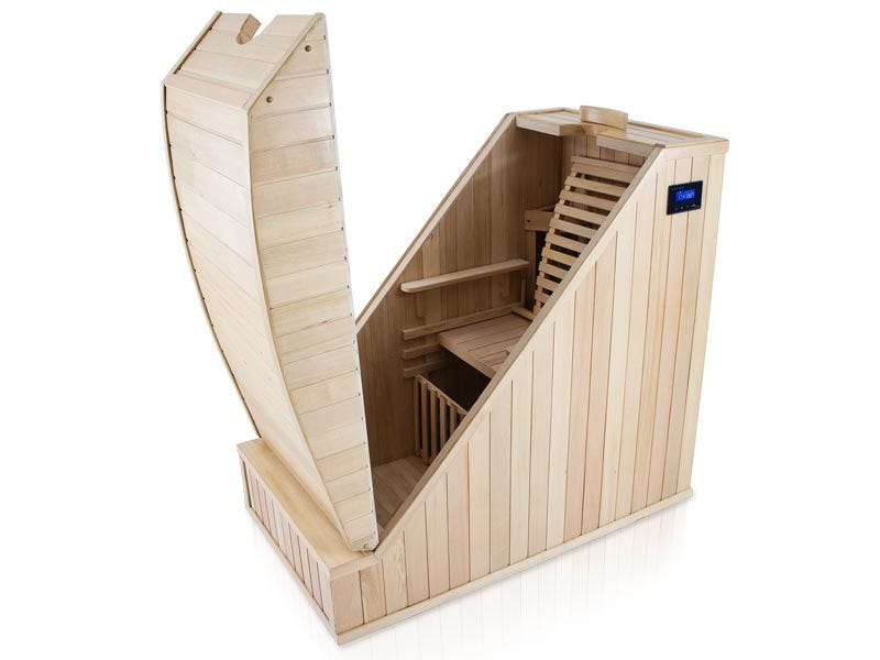 langzaam Inhalen drie Individuele infrarood sauna