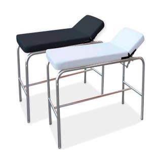 Pediatric medical chromed steel examination couch