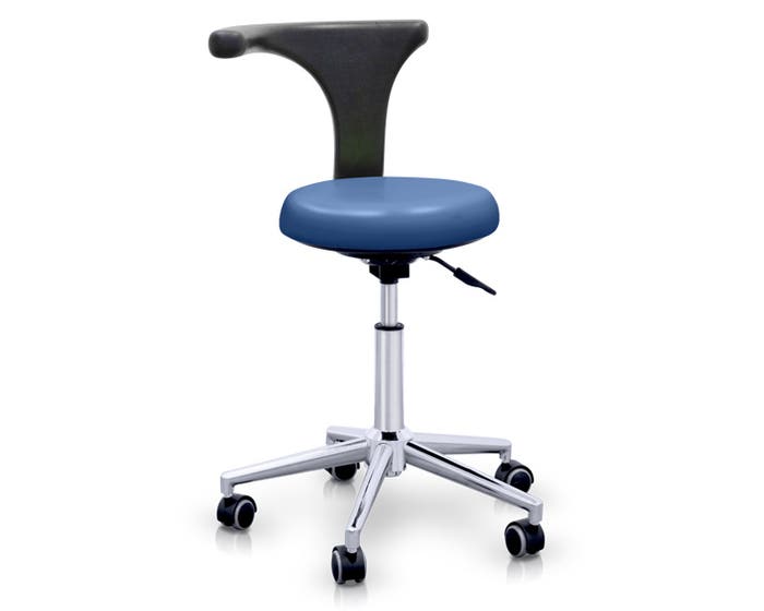 Sgabello da lavoro con sedile ergonomico: con schienale