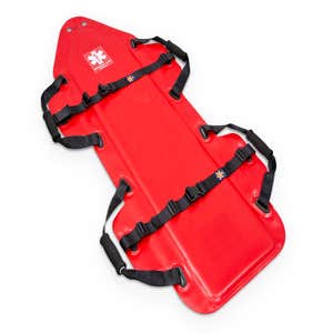 Planche d'urgence avec quatre poignées et double ceinture de sécurité