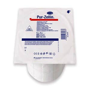 Pre-cut cellulose roll Pur-zellin 4x5cm. HARTMANN