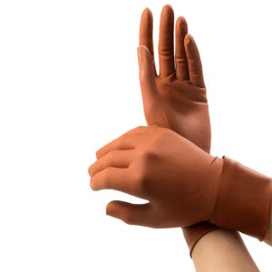 Καουτσούκ χειρουργικά γάντια με το μοντέλο κουτί σκόνη 216. 5 ζεύγη μόλυβδο