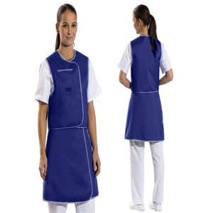 Leaded vest and skirt set model 646 standard blue 23