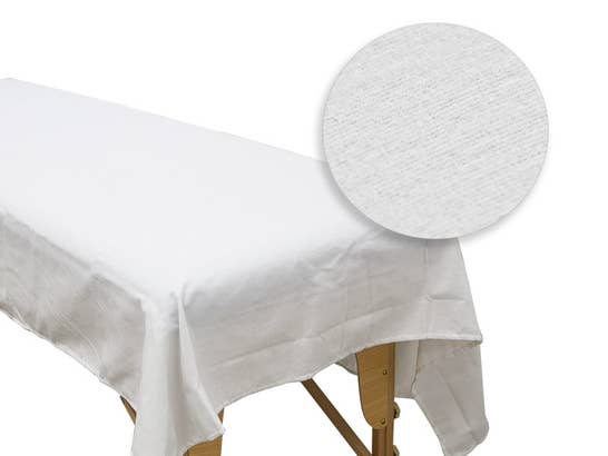 Drap de couverture pour table de massage en tissu flanelle de coton