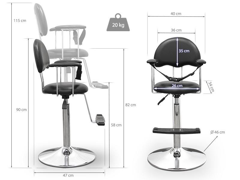 Cadeira Infantil Para Cabeleireiro, Cadeira Para Salão De Barbearia E  Cabeleireiro Com Elevação Especial - Cadeiras De Barbeiro - AliExpress