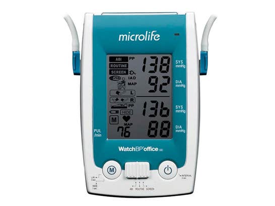 Dual digital tensiometer measuring blood pressure ankle-brachial index  Microlife