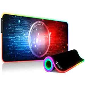 Tappetino per mouse SUBBLIM con LED RGB (9 Colori) - Extra Large