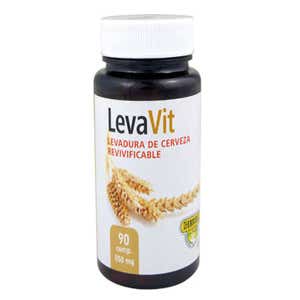 LEVAVIT - Complément Nutritionnel Fortifiant avec Levure de Bière Vivante & Vitamines, 90 Comprimés de 500mg