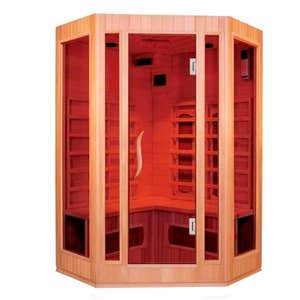 Eckige,Innere Infrarot-Sauna für 3 Personen