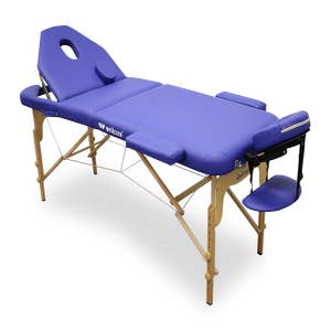 Lettino da massaggio, Legno, Portatile, 180x60 cm, Massaggio