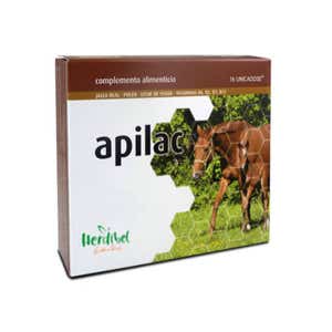 APILAC - Complément Énergisant à la Gelée Royale, Lait d'Ânesse Atomisé, Pollen et Vitamines, 16 Ampoules