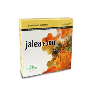 Jalea Forte - Complément Alimentaire Naturel, 16 Ampoules de Miel, Gelée Royale et Vitamines